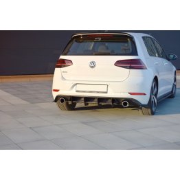 Диффузор заднего бампера на Volkswagen Golf VII GTI рестайл